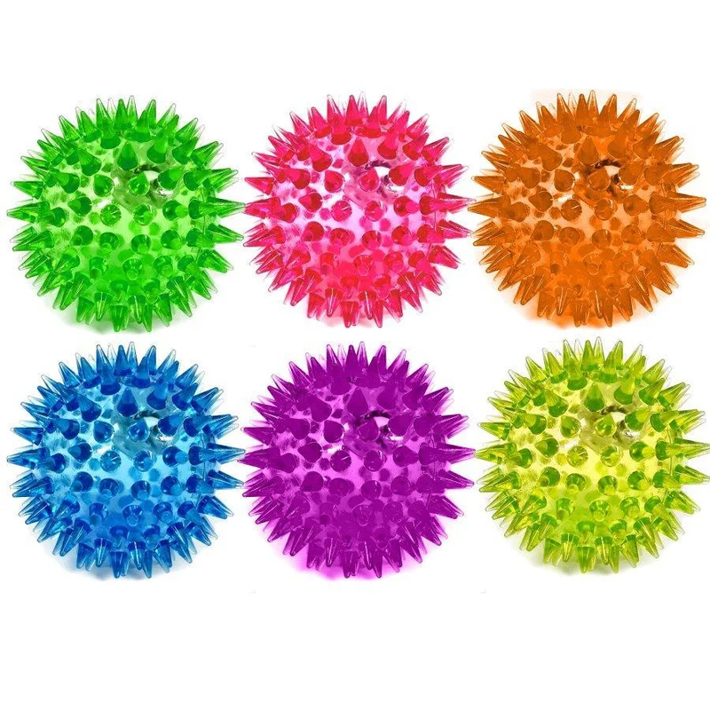 Spiky Sensory Squeaky Ball (Purple) / Balle sensorielle couine (violette)