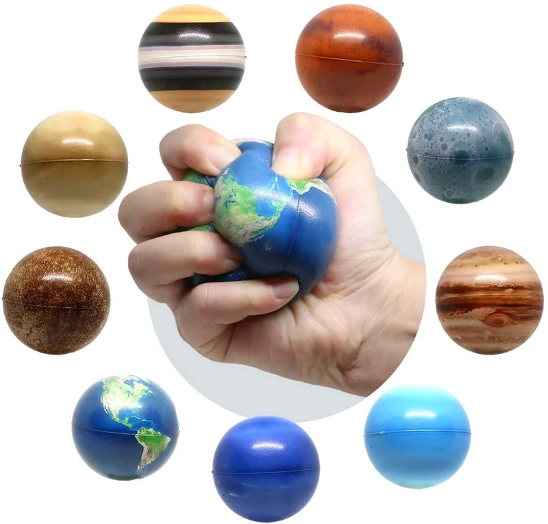 Stress Relief Ball Planets (Neptune - Dark Blue) / Balle antistress planétaire (Neptune - Bleu foncé)