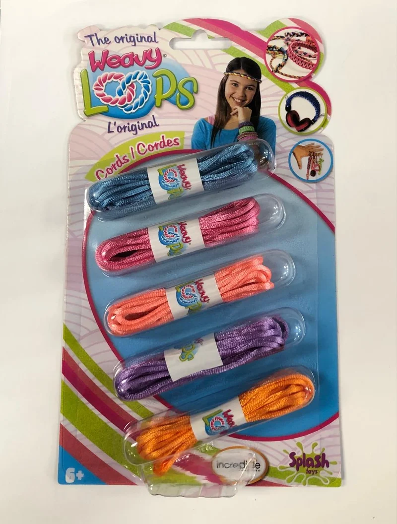 Weavy Loops Cords Refill (Blue, Pink, Peach, Purple, Orange) / Recharge de câbles (Bleu, Rose, Pêche, Violet, Orange)
