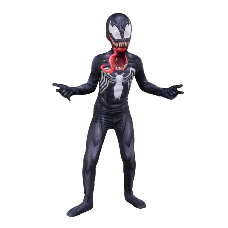 Venom Zentai Costume for Kids, Marvel, Villain Costume