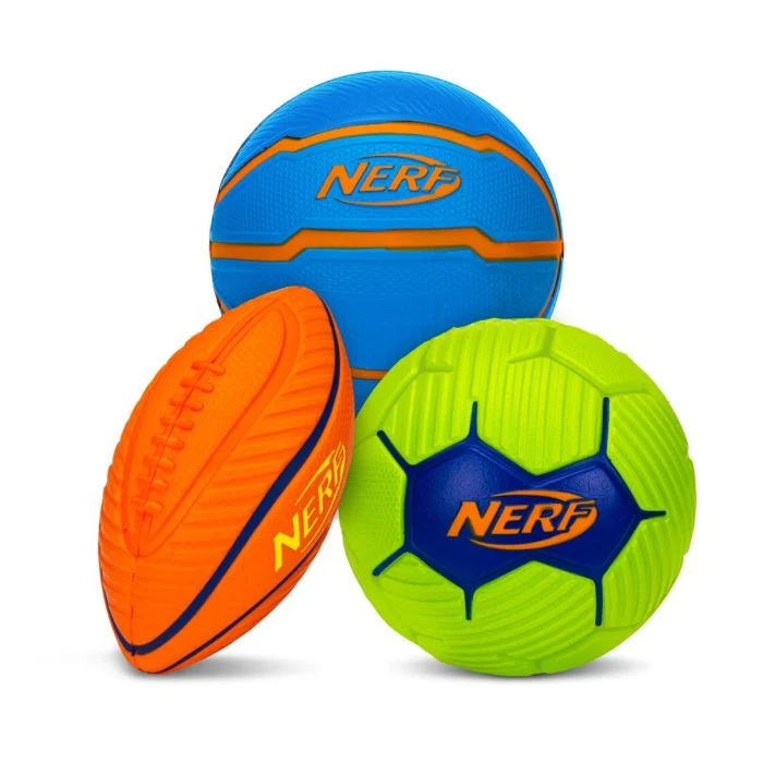 Nerf Multi Sport Balls Set of 3 Mini