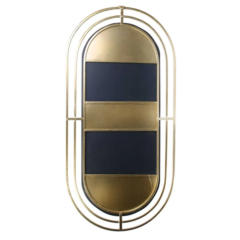 MIROIR METAL DORE