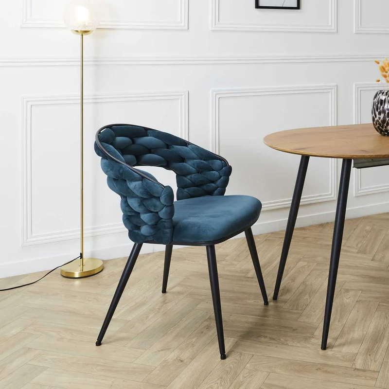FAUTEUIL SAWYER BLEU CANARD