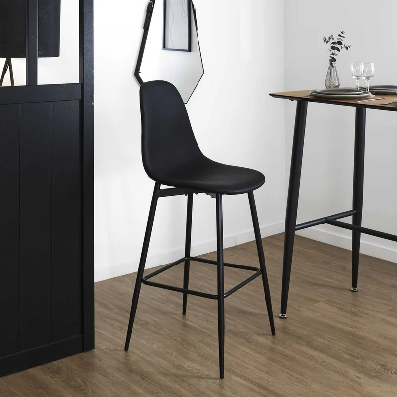 CHAISE DE BAR AMBER NOIR