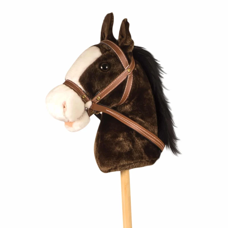 Schylling Pony Trails Plush Stick Horse with Sound and Harness