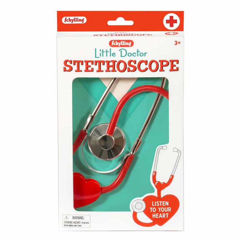 Schylling Little Doctor Stethoscope Functional Role Play Toy for Kids