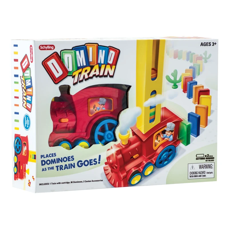 Schylling Automatic Domino Laying Toy Train Set with Cartridge