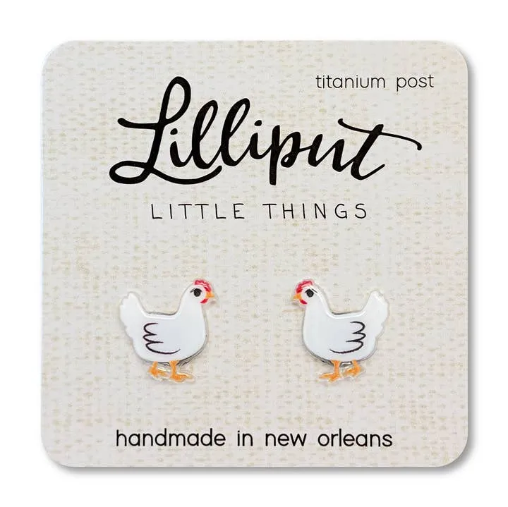 Chicken Earrings // Funny Gift