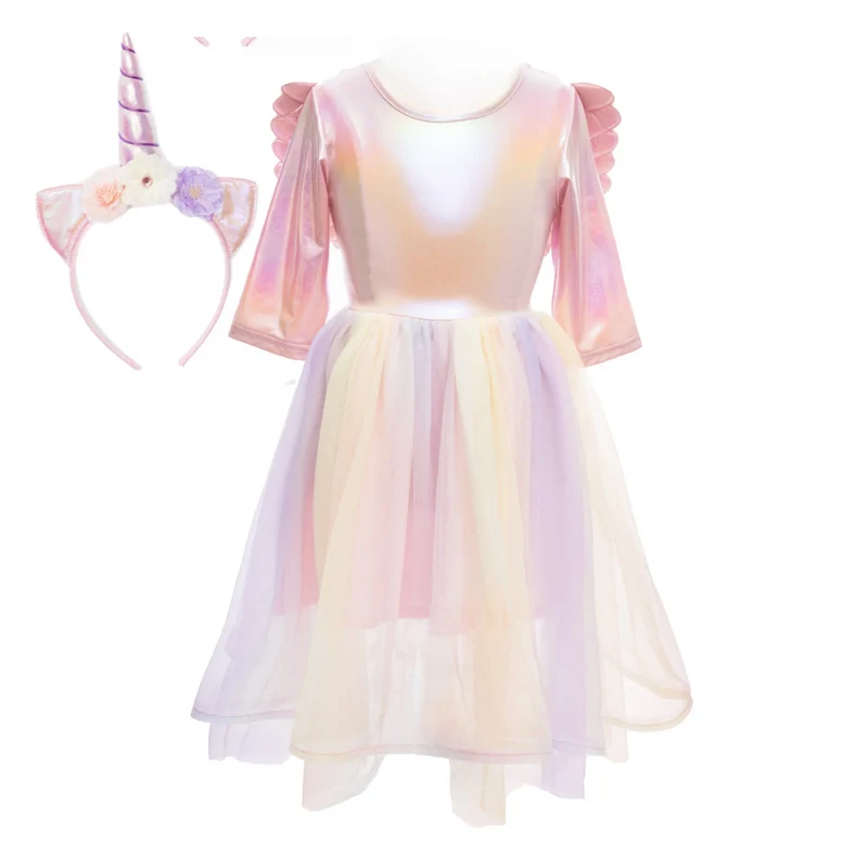 Alicorn Dress with Wings & Headband