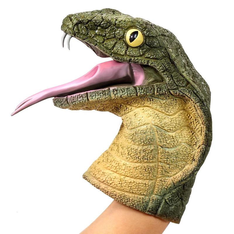 Schylling Stretchy Cobra Snake Hand Puppet for Imaginative Play