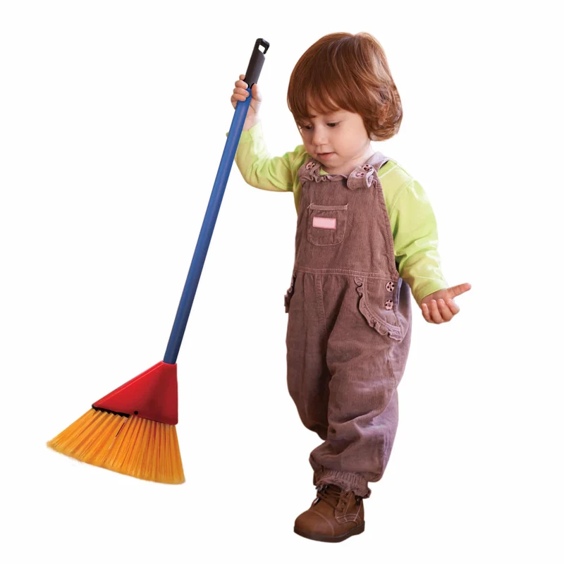 Schylling Kids 3-Piece Cleaning Set with Broom and Dustpan