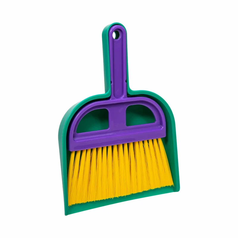 Schylling Kids 3-Piece Cleaning Set with Broom and Dustpan