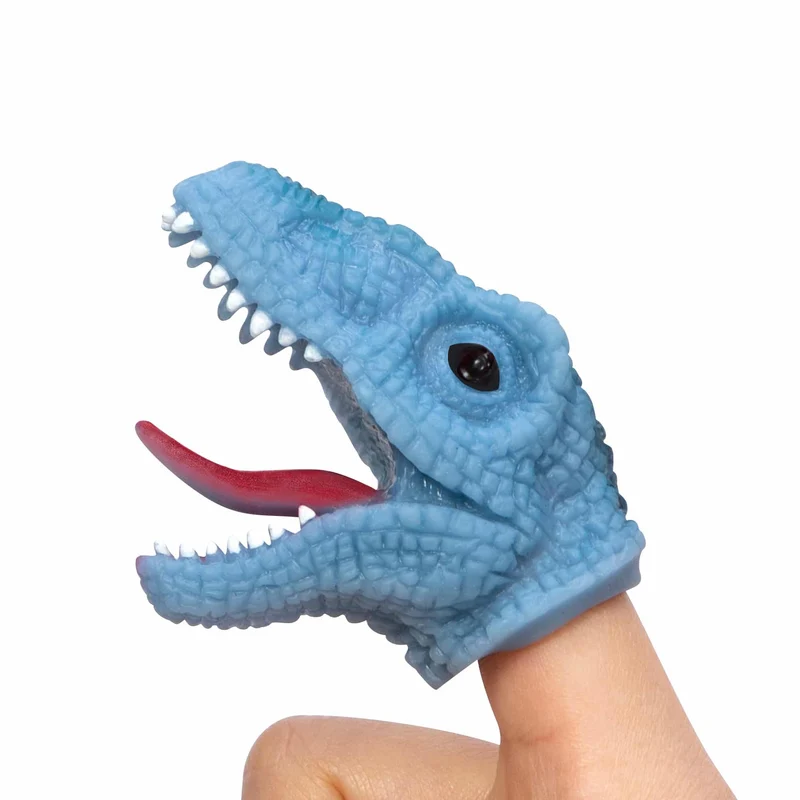 Schylling Rubber Baby Dino Snappers Flexible Dinosaur Finger Puppet Toy