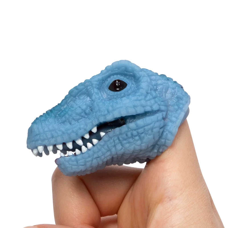 Schylling Rubber Baby Dino Snappers Flexible Dinosaur Finger Puppet Toy