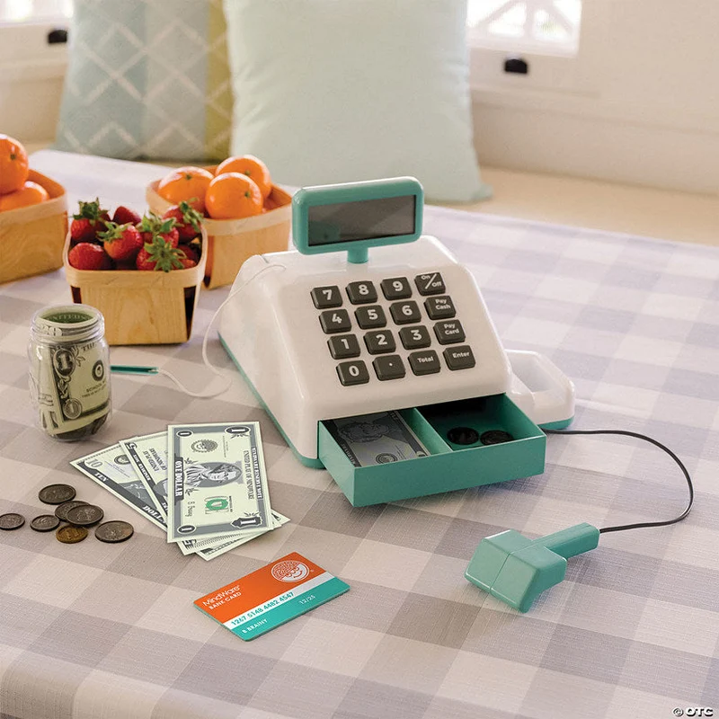 MindWare Teach and Talk Cash Register with Scanner and Play Money