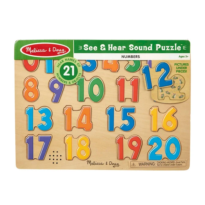 Melissa & Doug Numbers Sound Puzzle - 21 Pieces