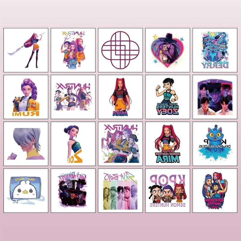 KPOP Demon Hunters Kids Temporary Tattoos