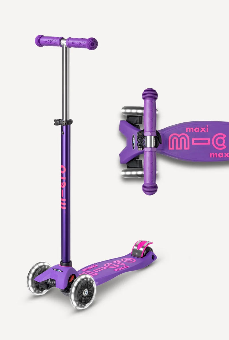 Maxi LED Micro Scooter: Pink