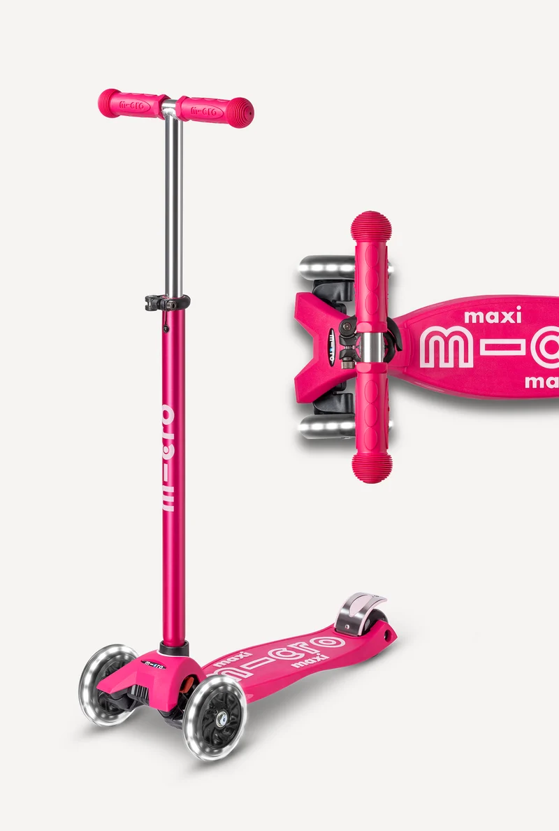 Maxi LED Micro Scooter: Pink