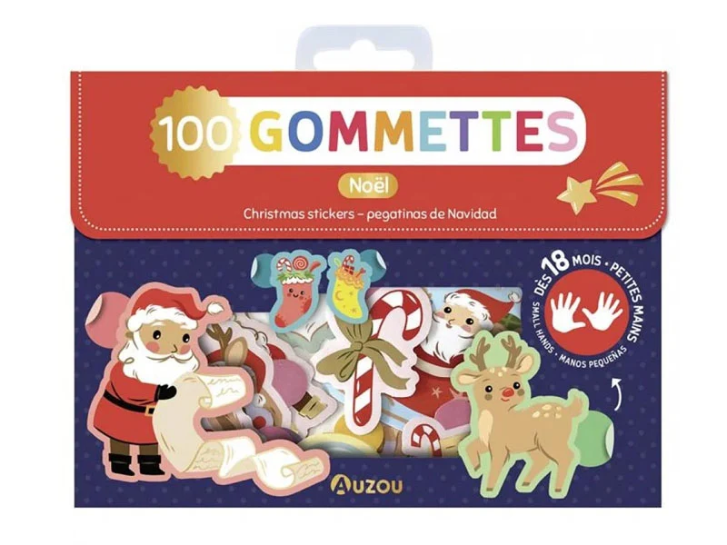 Pochette de gommettes - 100 gommettes - Noël - Auzou