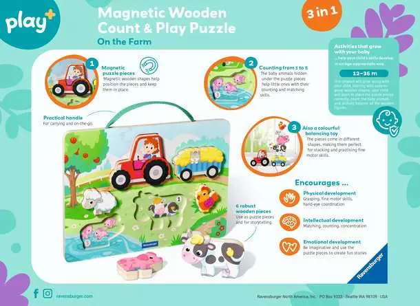 Ravensburger Wooden Puzzle On the Farm Puzzle