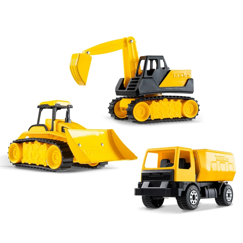 Tonka Steel Classics Rugged Construction Vehicle Assortment Set