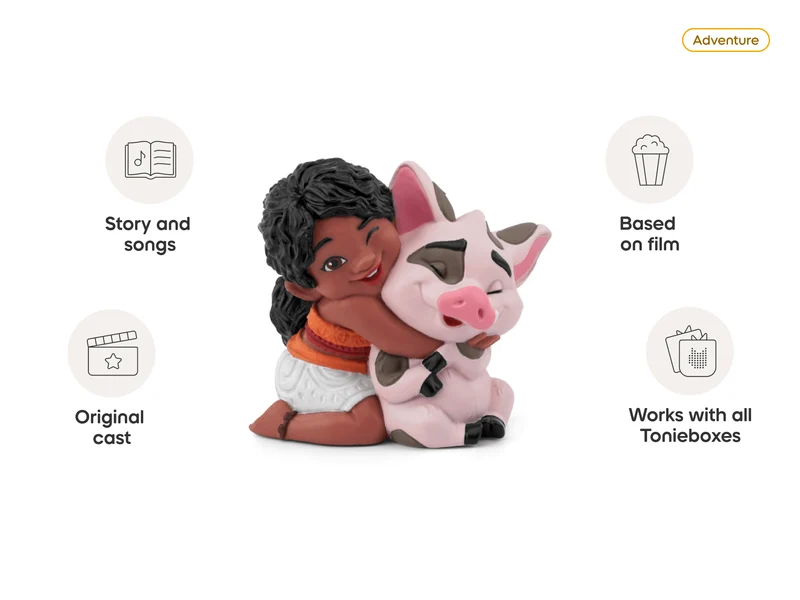 Disney Moana 2 Simea Tonie Figure: Adventure Audio Play for Kids