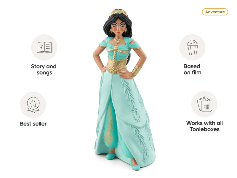 Disney Aladdin Princess Jasmine Tonie Audio Play Figurine for Kids