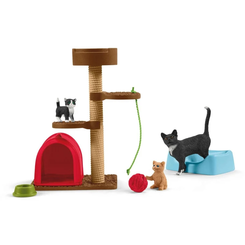 Schleich Playfun with Cats Playset