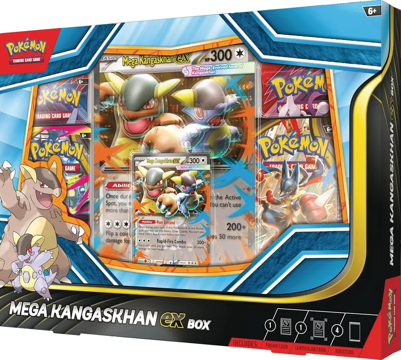 Pokémon TCG Mega Kangaskhan ex Box: Collectible Cards, Promo & Booster Packs