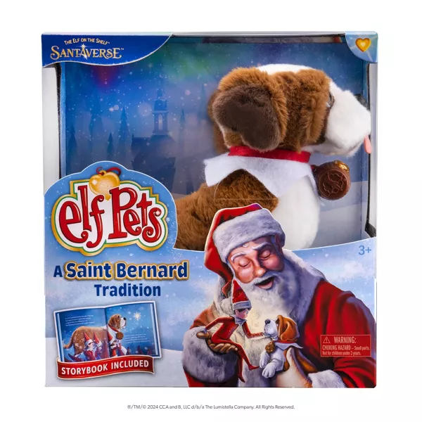 Elf Pets: A St. Bernard Tradition Pet Plush and Book
