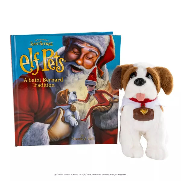 Elf Pets: A St. Bernard Tradition Pet Plush and Book