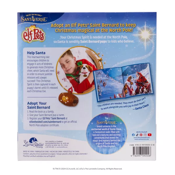 Elf Pets: A St. Bernard Tradition Pet Plush and Book