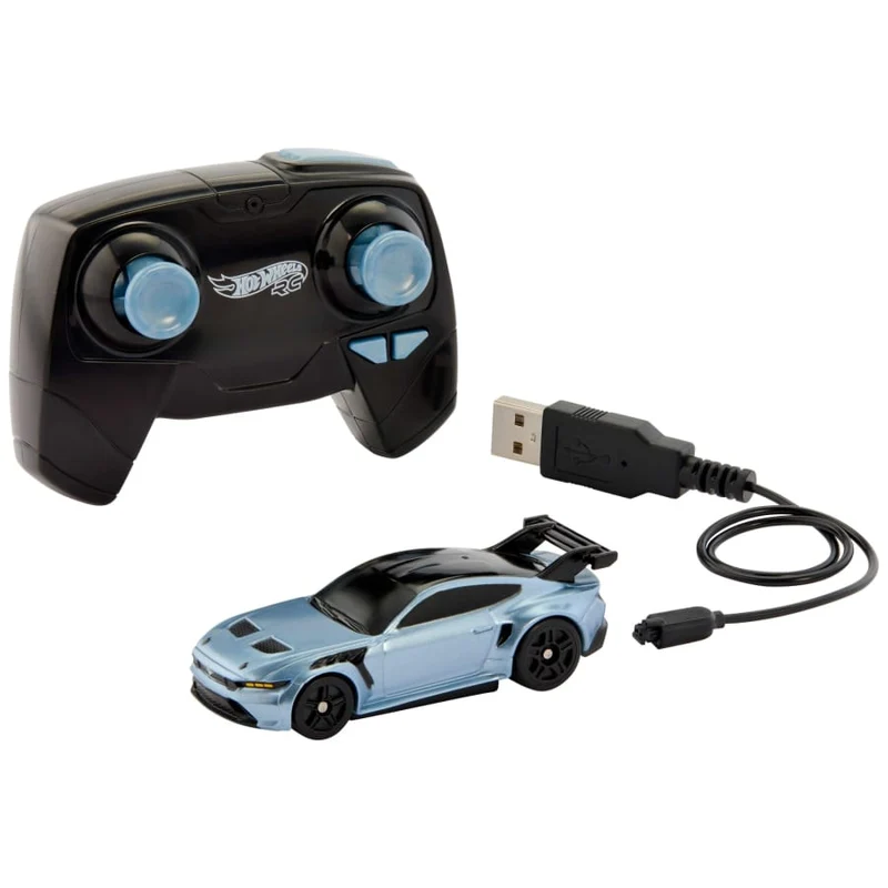 Hot Wheels RC 1:64 Scale Ford Mustang Gtd, Battery-Powered Remote-Control Toy Car
