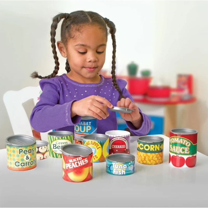 Melissa & Doug Let's Play House Grocery Cans
