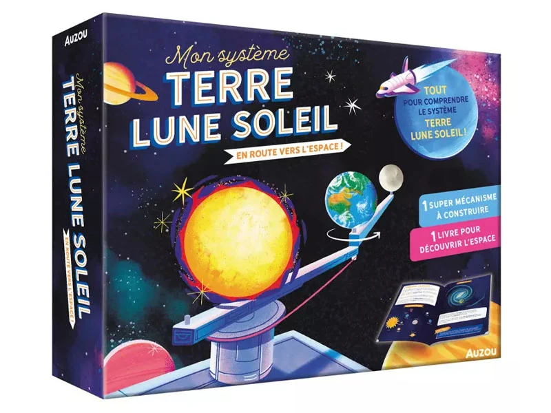 Coffret d'activités - Mon système terre lune soleil - En route pour l'espace ! - Auzou