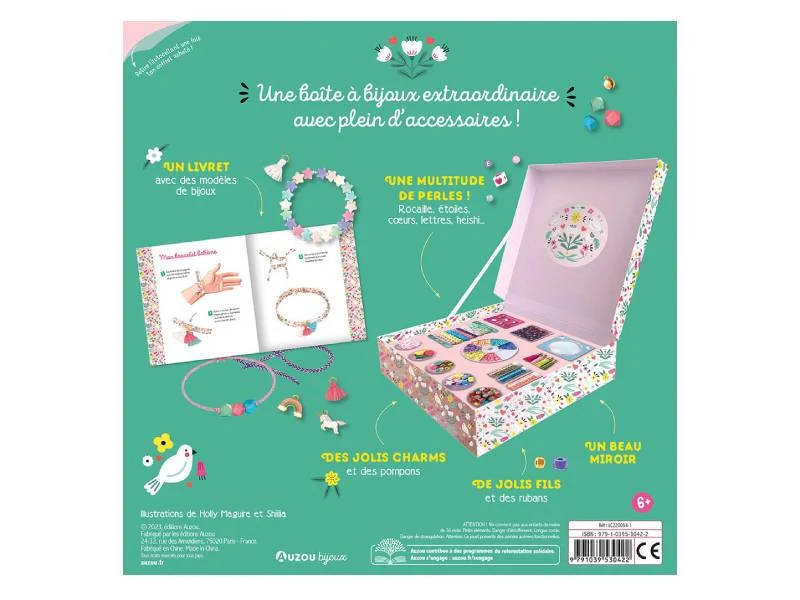 Coffret créatif - Mon extraordinaire boîte à bijoux - Auzou