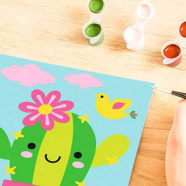 Ravensburger CreArt Little Cactus Paint by Number Kit for Kids