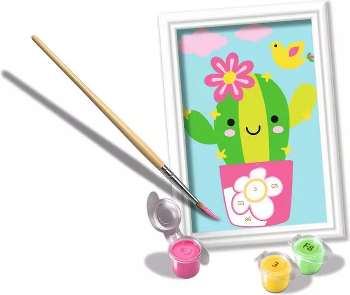 Ravensburger CreArt Little Cactus Paint by Number Kit for Kids