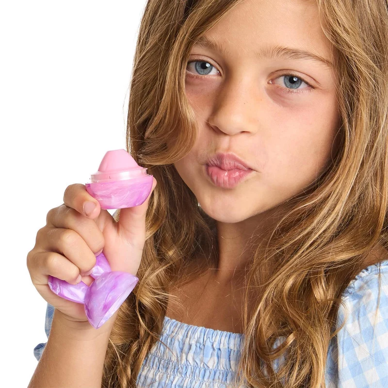 Bunny Kisses Strawberry Marshmallow Scented Pink Lip Balm