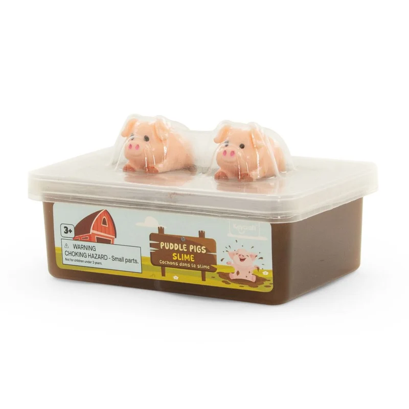 Puddle Pigs Squishy Muddy Slime Sensory Toy with Pig Figures