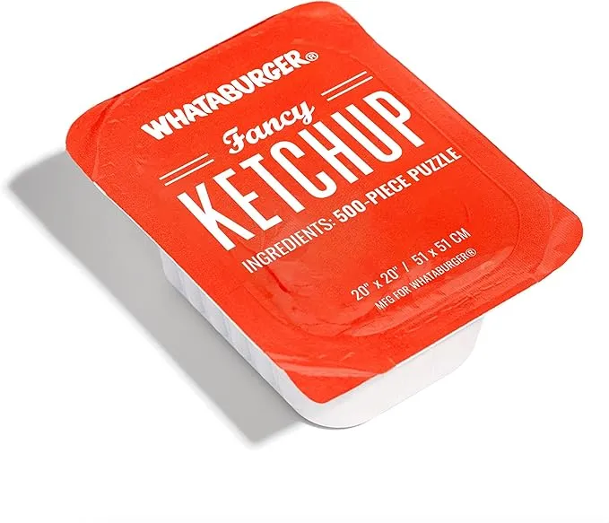 Whataburger Fancy Ketchup 500 Piece Jigsaw Puzzle Picnic Scene