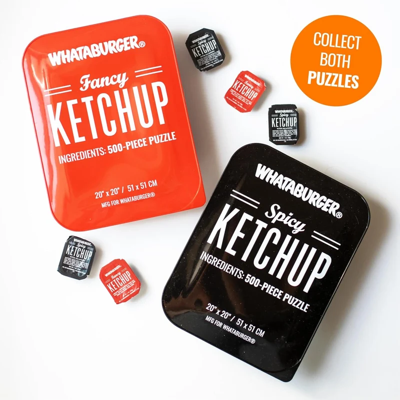 Official Whataburger Spicy Ketchup 500 Piece Jigsaw Puzzle