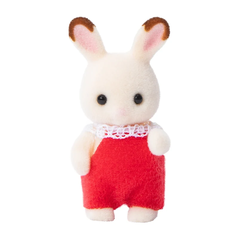 Calico Critters Chocolate Rabbit Baby Collectible Figure Toy Doll