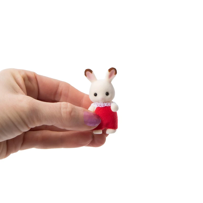 Calico Critters Chocolate Rabbit Baby Collectible Figure Toy Doll