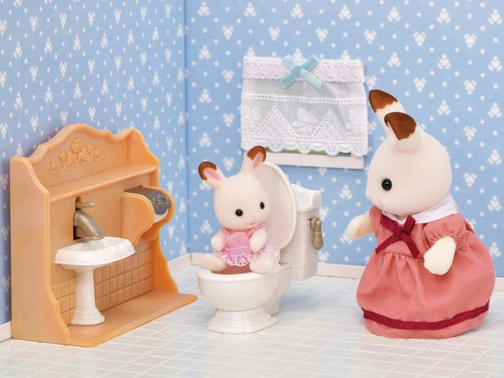 Calico Critters Playful Starter Furniture Set with Chocolate Rabbit Mother
