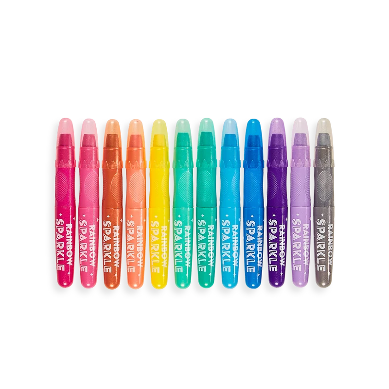 Rainbow Sparkle Gel Watercolor Crayons