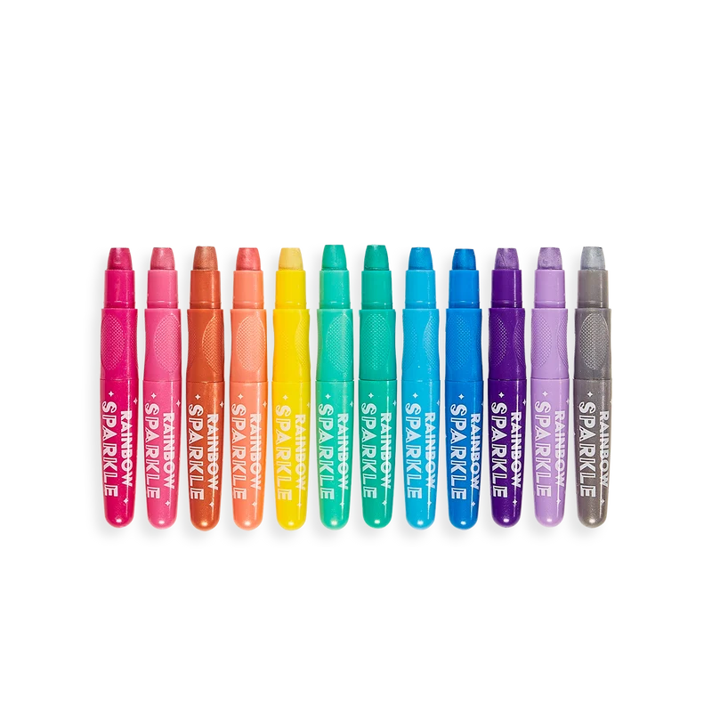 Rainbow Sparkle Gel Watercolor Crayons