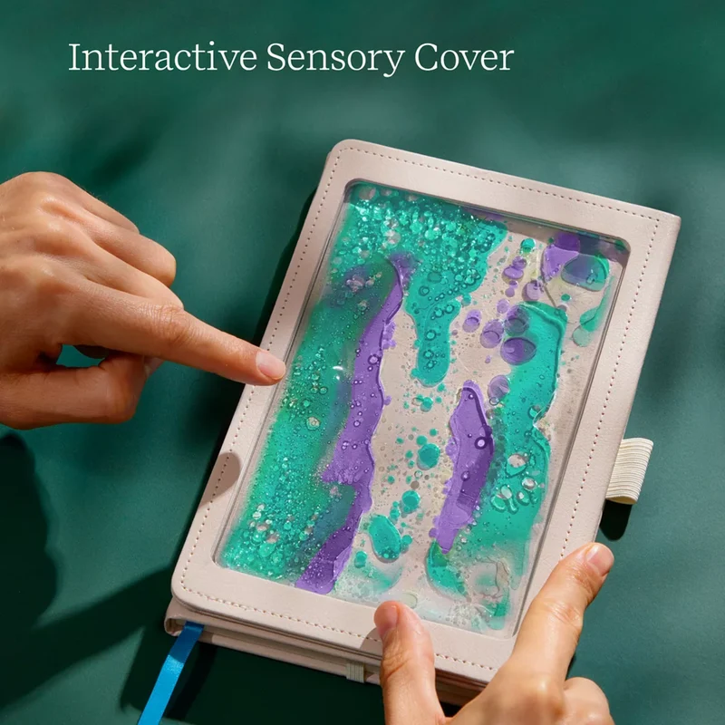 "Shake It Up: Meadow" Sensory Journal with Tactile Cover and Embossed Paper