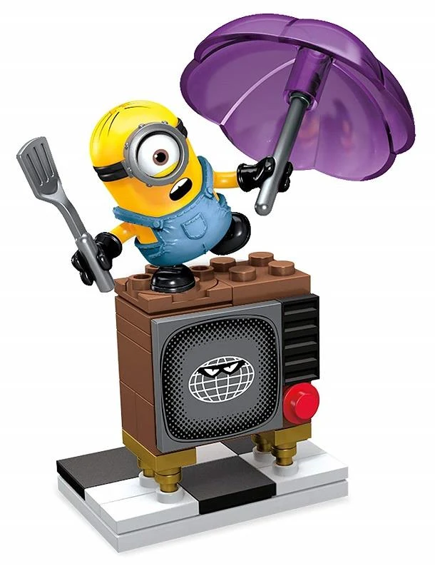 Mega Construx Minions Silly TV Figurine / Figurine télé rigolote